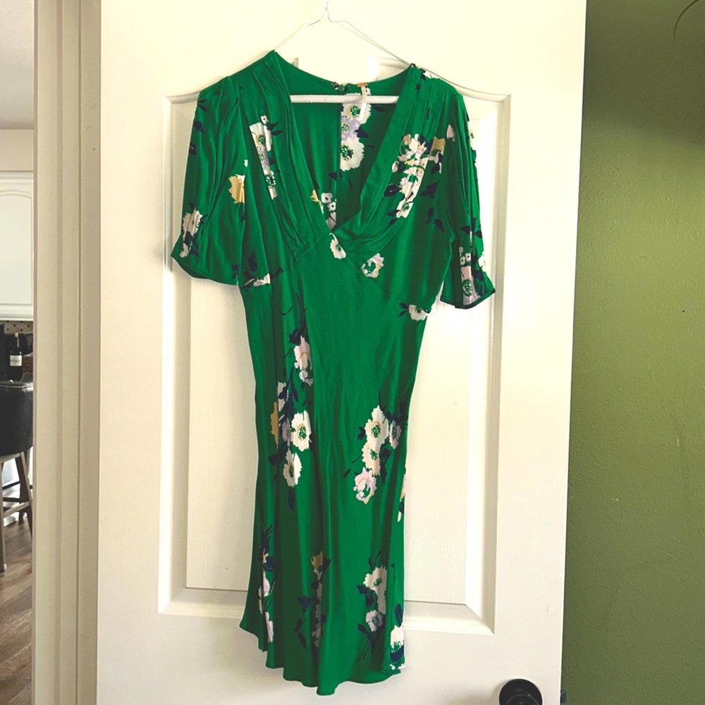 Free People size 0 green dress